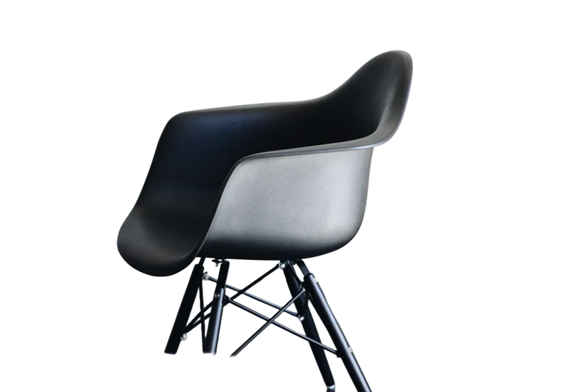 The same chair cut out, its background removed to transparency